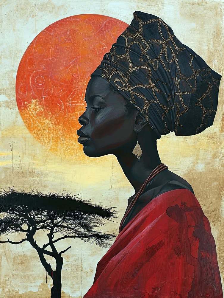 The African Woman; A Boho Harmony