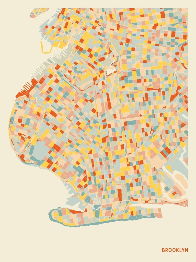 Brooklyn New York Street Map
