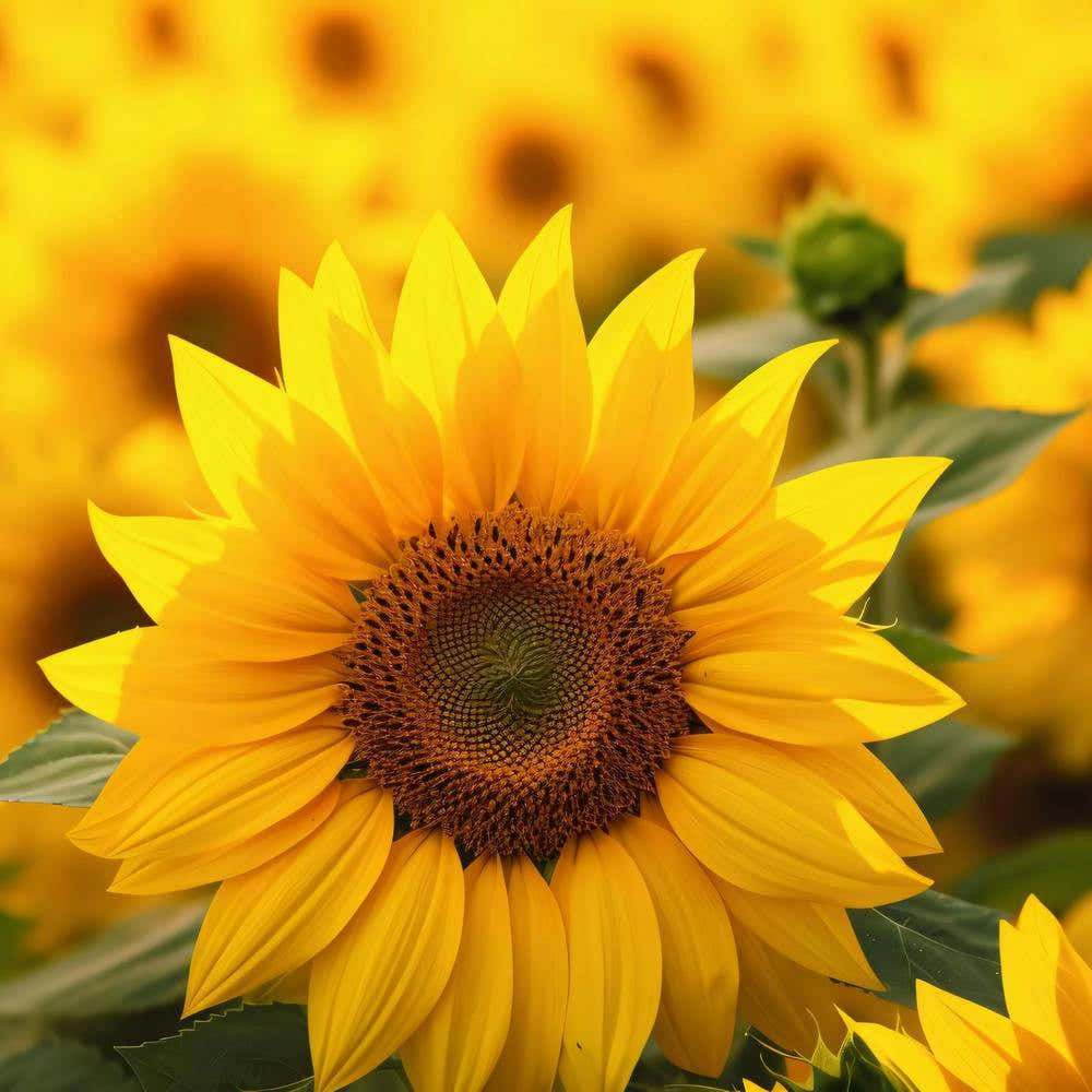 Sunflowers In The Field Photo
