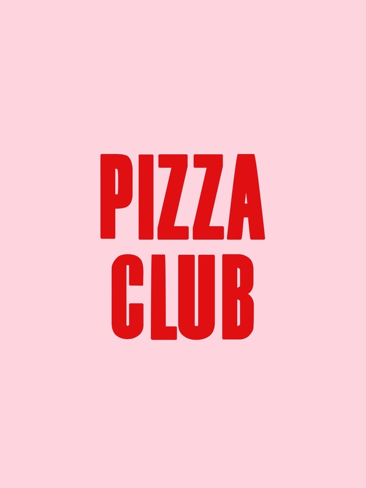 Pizza Club Pink And Red