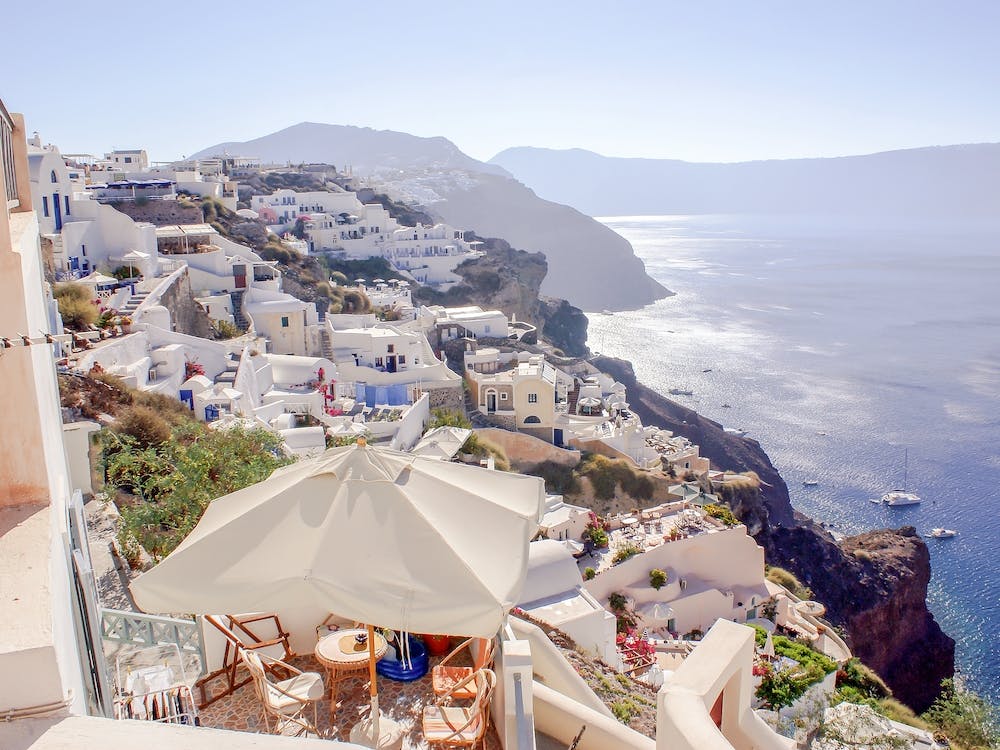 Panoramic View of Oia Santorini