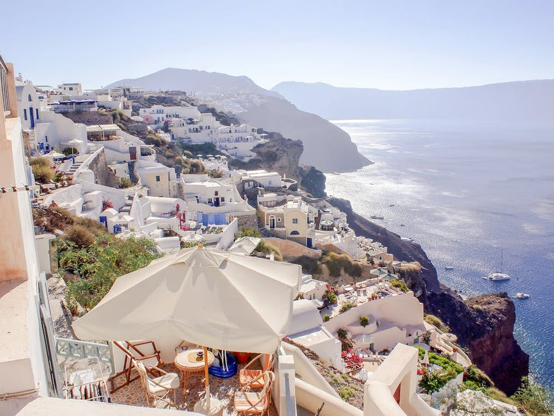Panoramic View of Oia Santorini