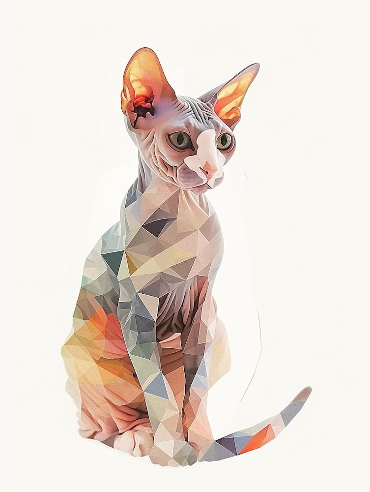 Sphynx Cat Clipart Illustration 1