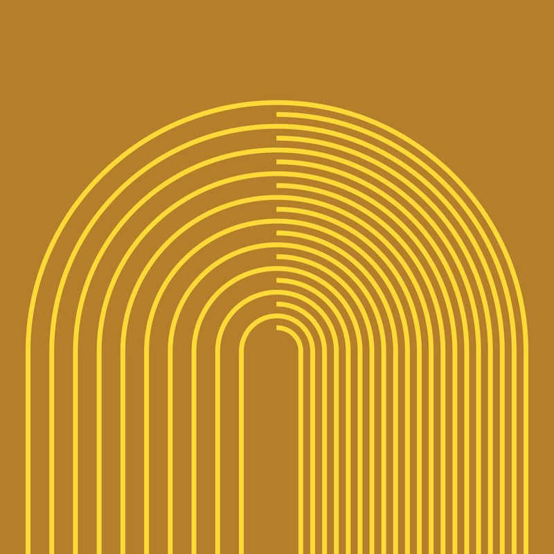 Abstract Geometric Lines 16 In Shades Of Gold (Rainbow Abstraction) 02