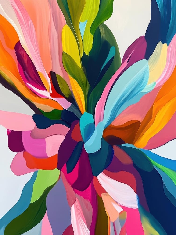 Peinture abstraite de fleurs 25