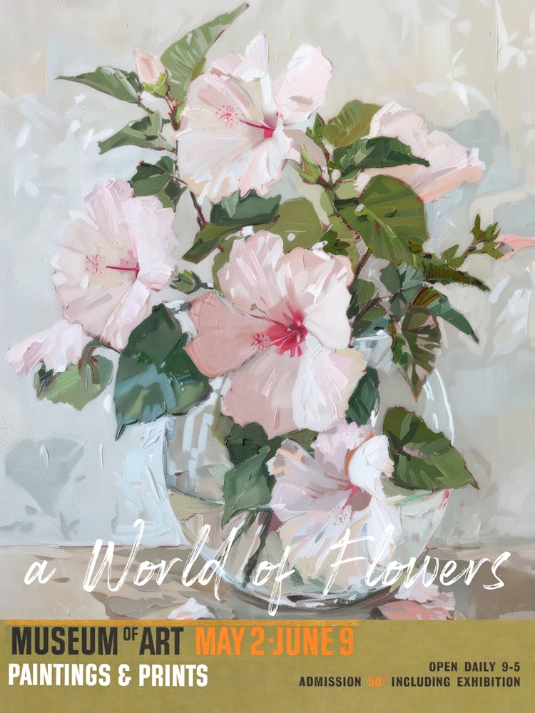 A World Of Flowers, Van Gogh Exhibition Hibiscus 3