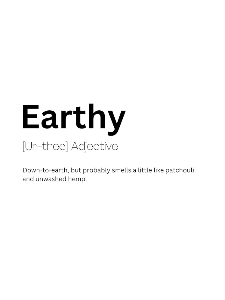 Earthy Definition Meaning