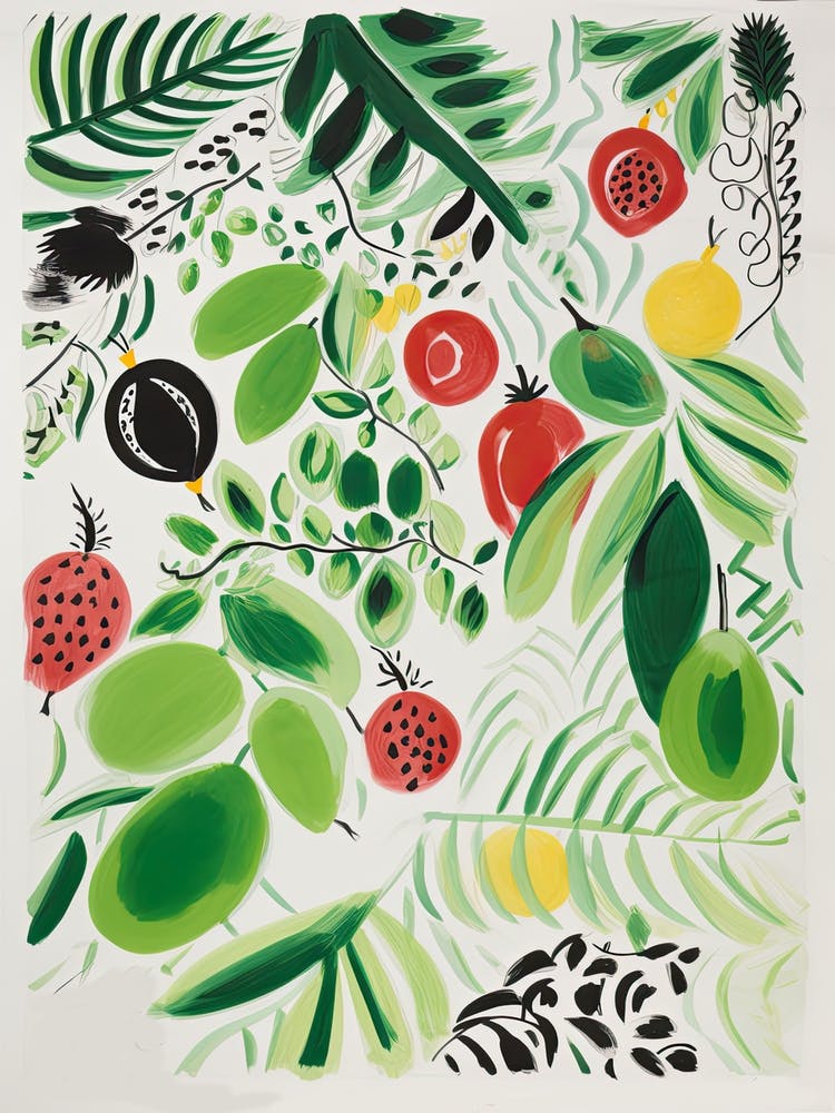 Kiwi Fruit Drawing 7