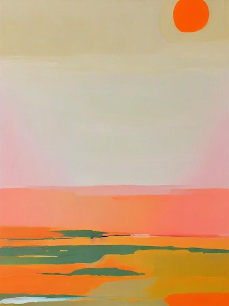 Bondi Beach, Sydney, Australia Pink & Orange Millenial