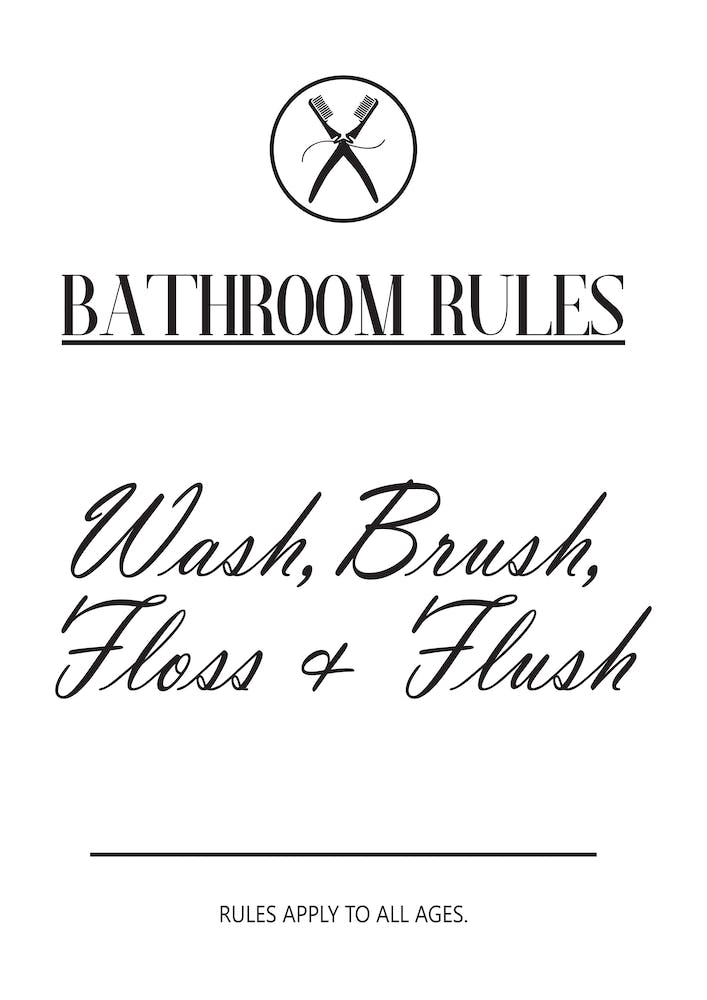 Bathroom Rules