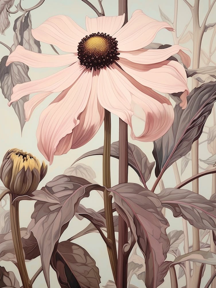 Floral Illustration Black Eyed Susan 3