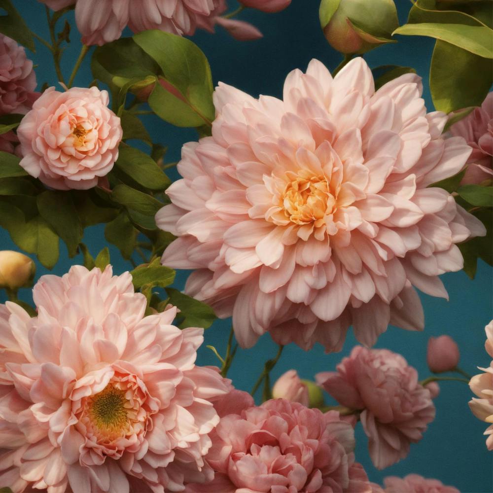 Pink Dahlias