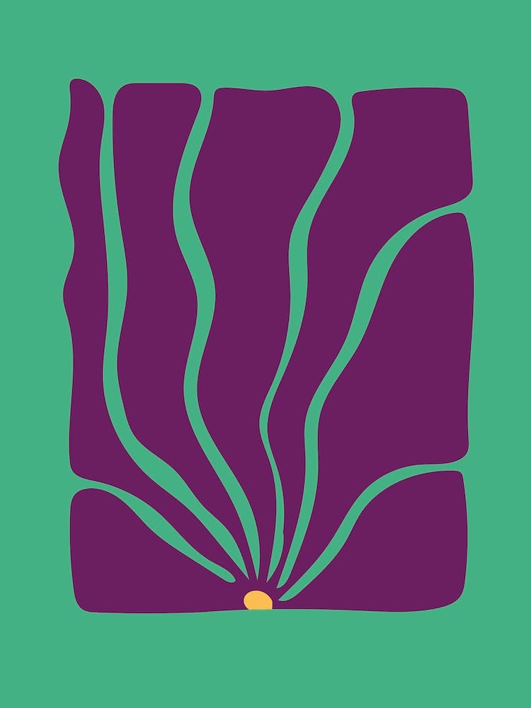 Purple Abstract Flower