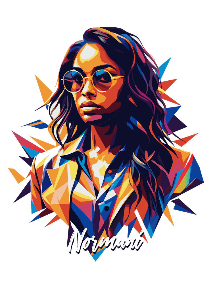 Normani 01 Portrait Music Icon Style WPAP Pop Art