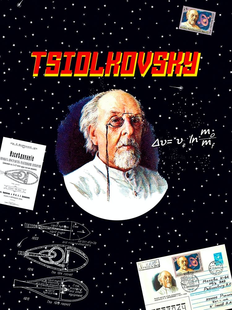 Tsiolkovsky: Gagarin space art — Soviet space art [Sovietwave]