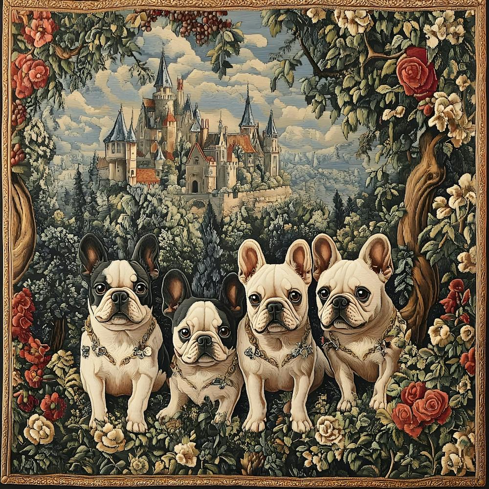French Bulldog Tapestry 7