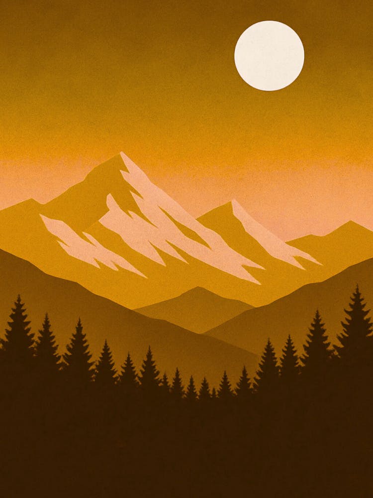 Sunset In The Mountains 39