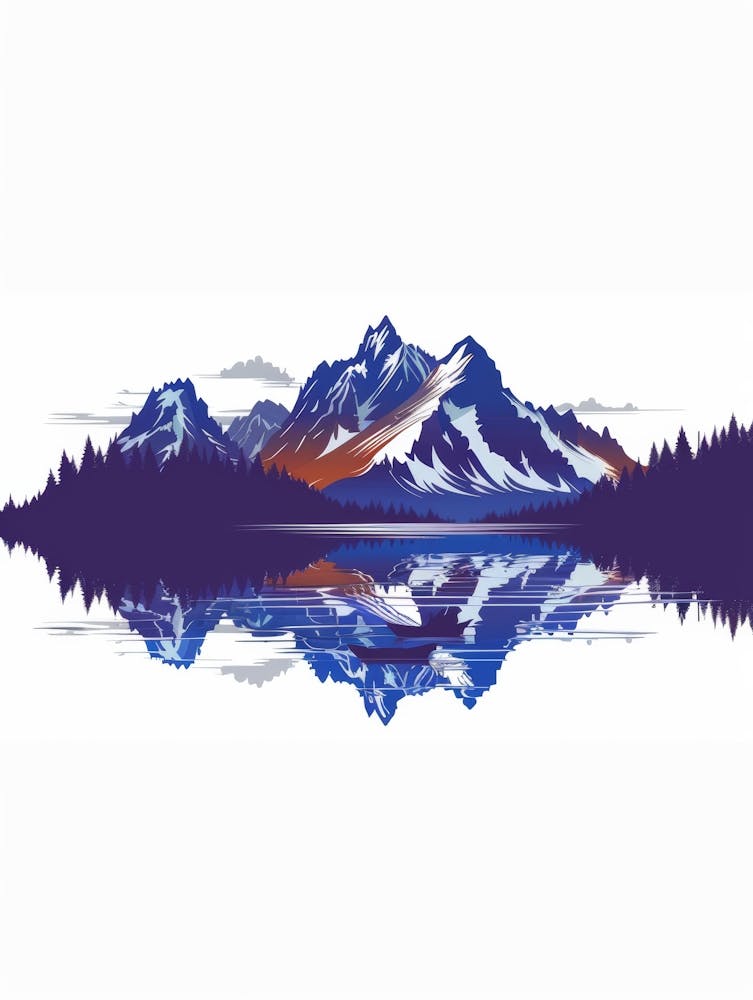 Mountains And Lake