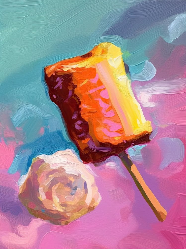 Marshmallows Oil Painting 3