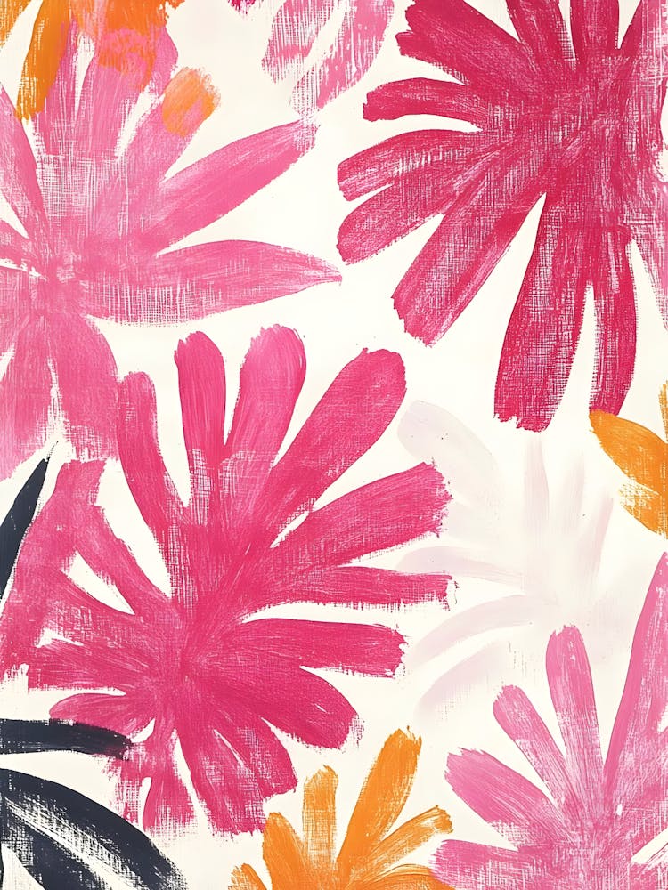 Abstract Floral Canvas Print