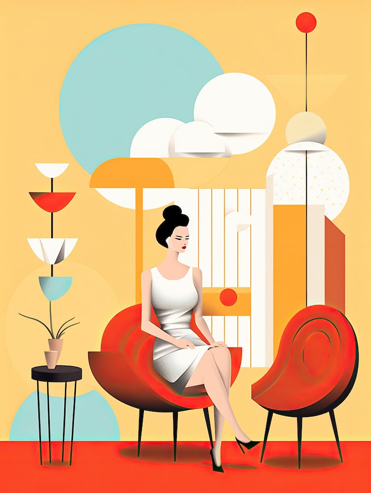 A Woman's Expression: Minimalist Abstract Charms