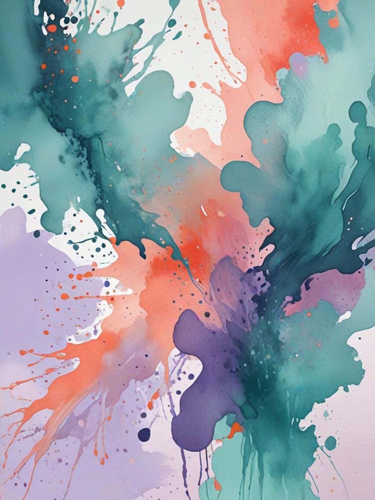Abstract Watercolor Splashes (2)