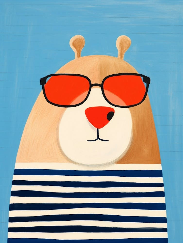 Little Capybara 2 Wearing Sunglasses