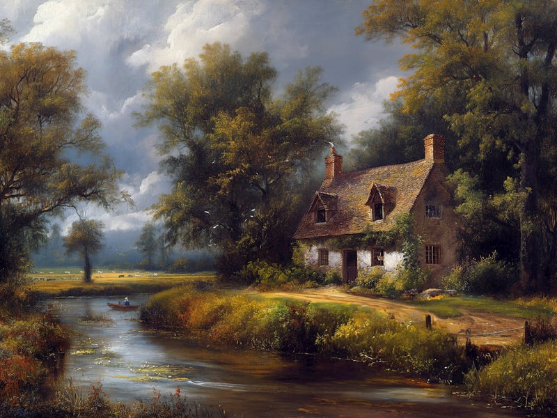 Cottage By The Stream