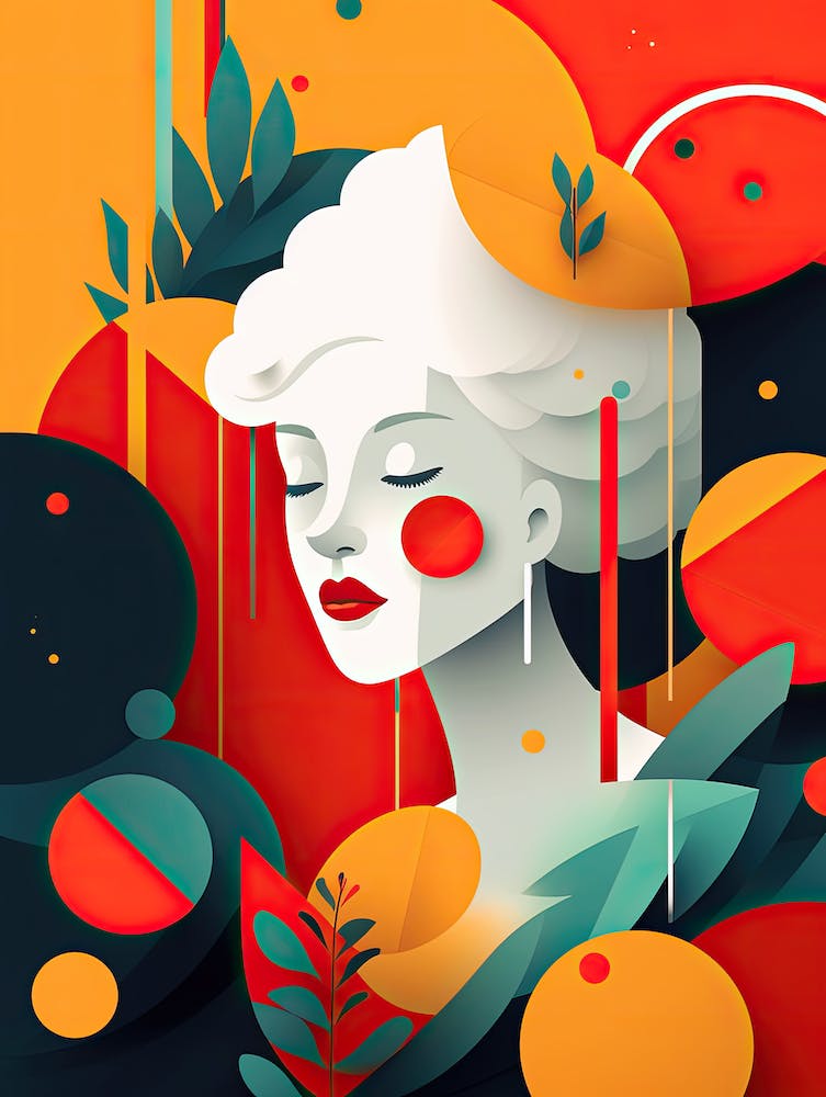 Elegance in Abstraction: Woman-inspired Minimalist Ar