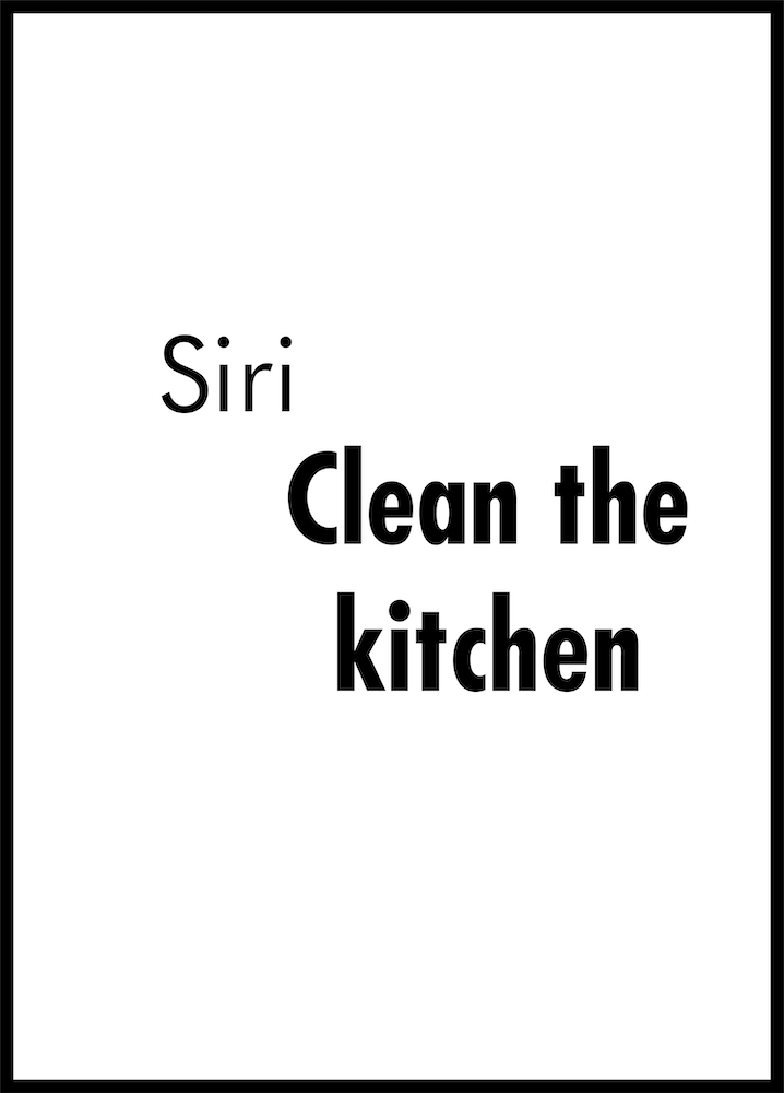 Siri Clean the Kitchen
