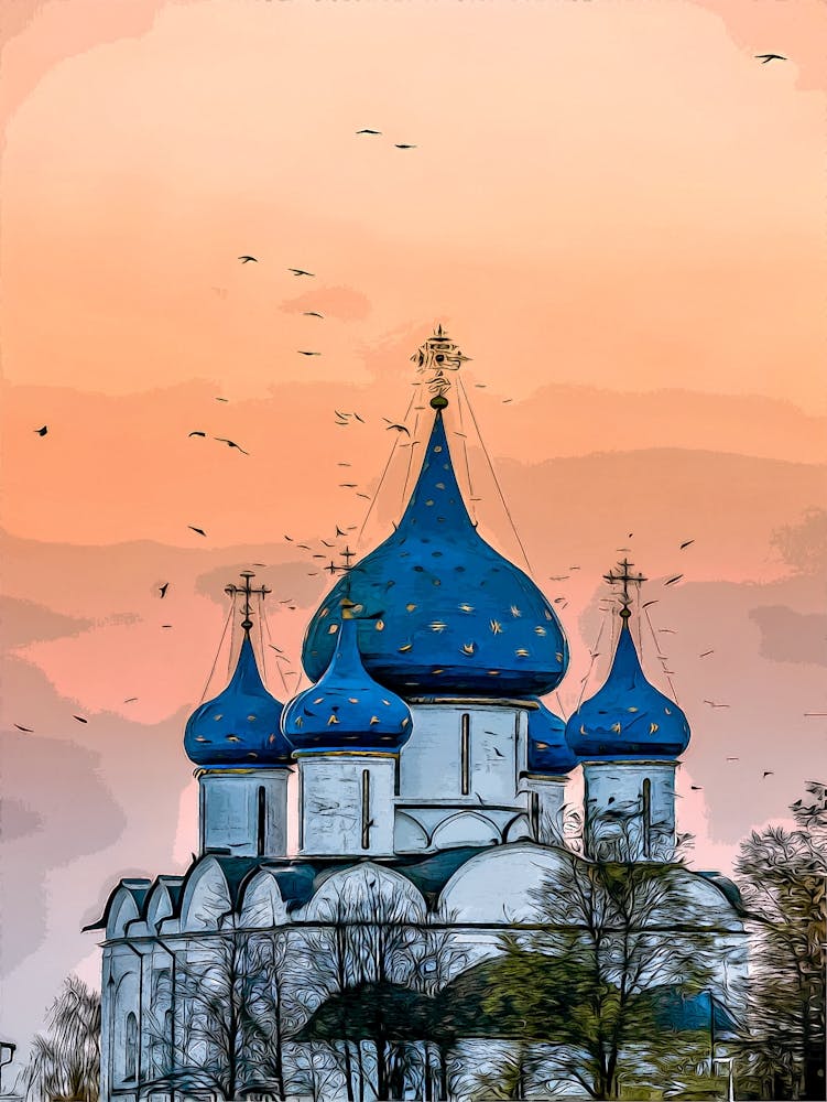The Christ Nativity Cathedral Of Suzdal Town