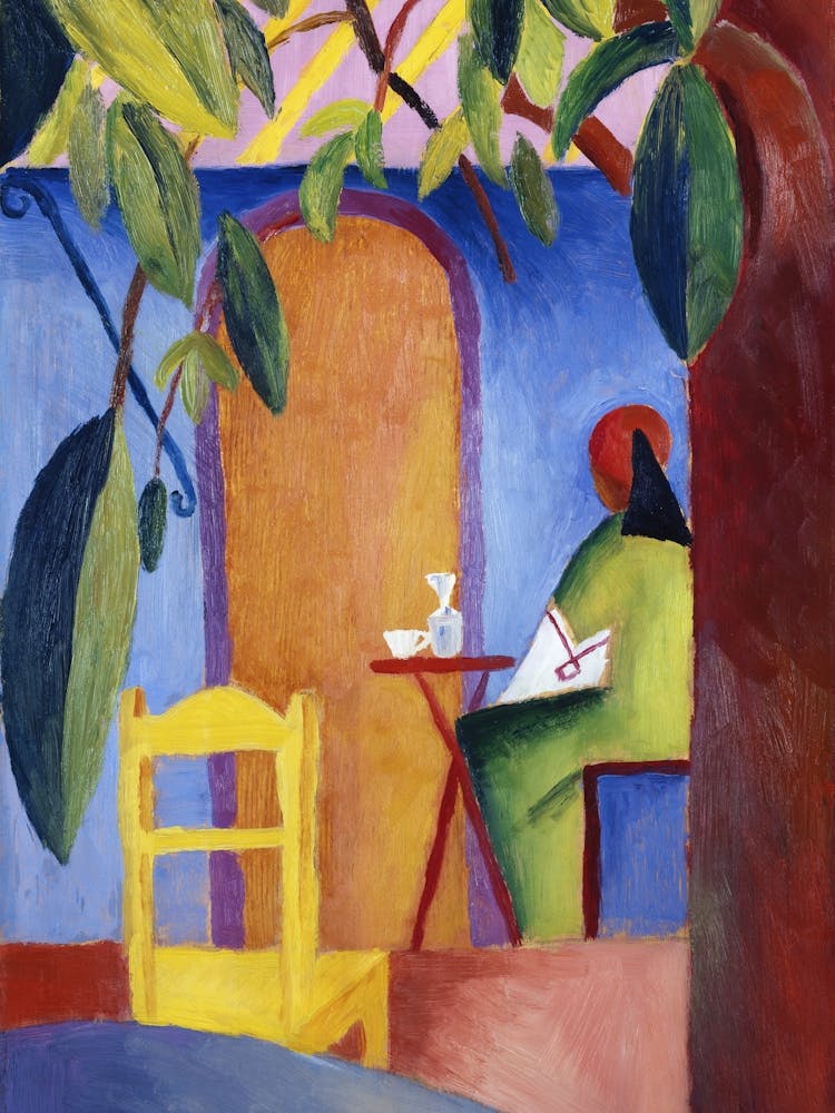 August Macke S Türkisches Café (1914) Famous Painting, Original From Wikimedia Commons