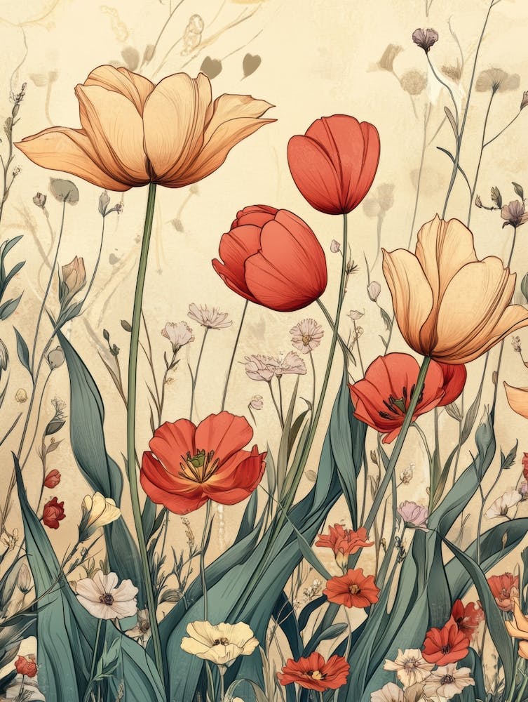 Tulips And Flowers 1