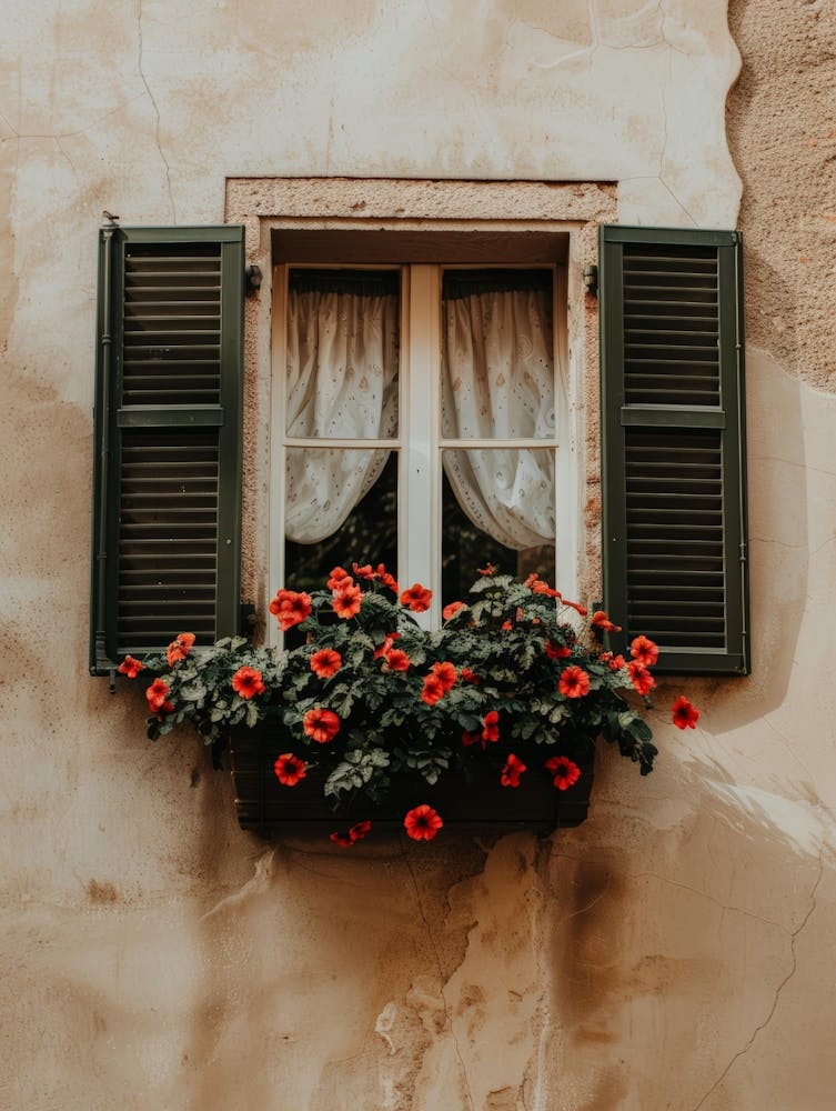 Window With Flowers 5