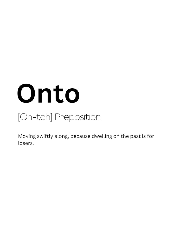 Onto Definition Meaning