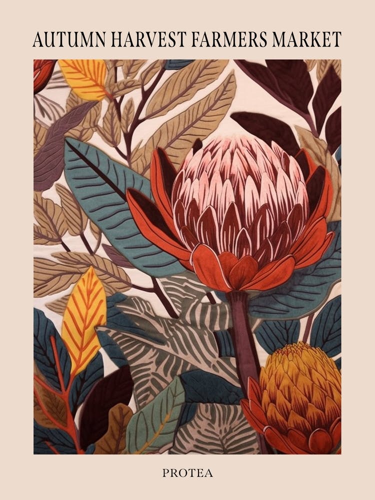 Fall Botanicals Protea 3 Poster