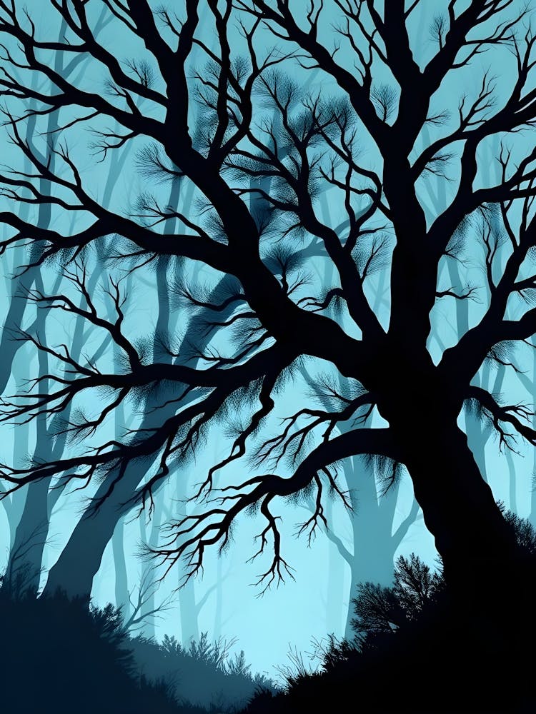 Silhouette Of A Tree 2