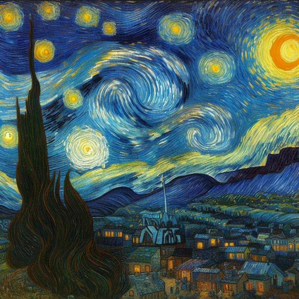 The Starry Night, Vincent Van Gogh