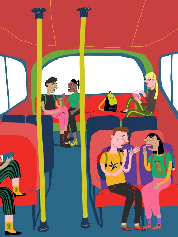 In The Bus