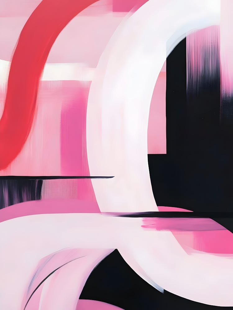 Abstract In Pink And Black