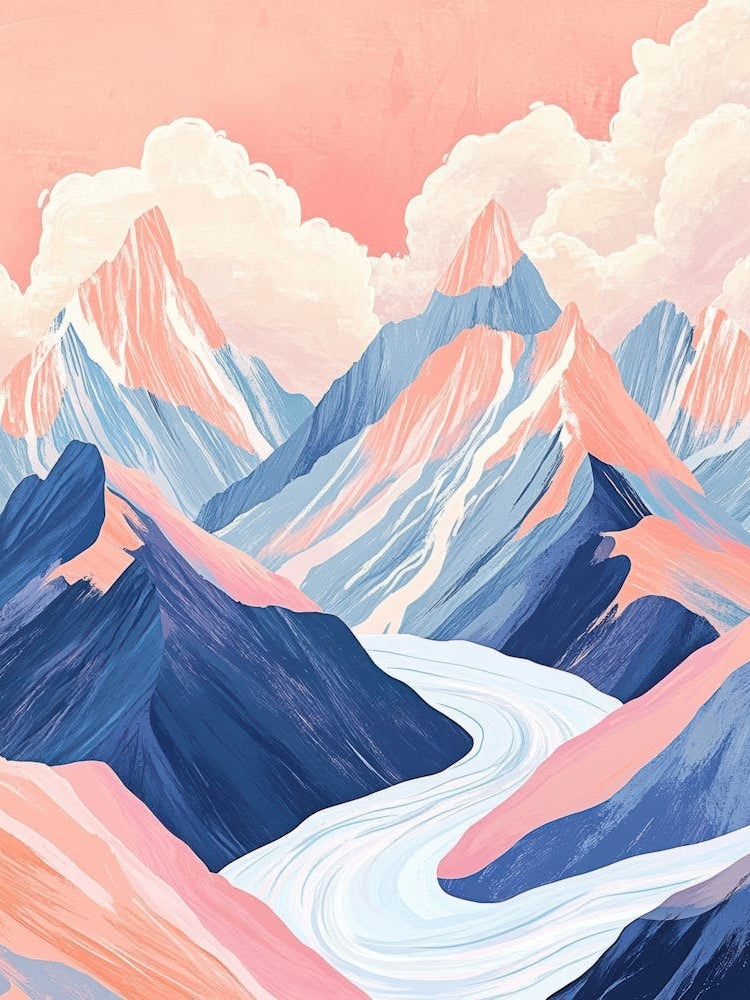 Abstract Mountain Landscape 3