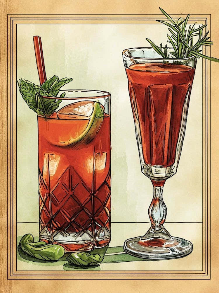 Art Deco Bloody Mary 1