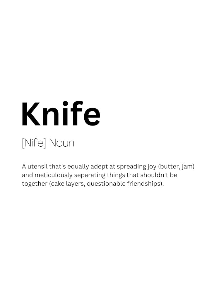 Knife Definition Meaning