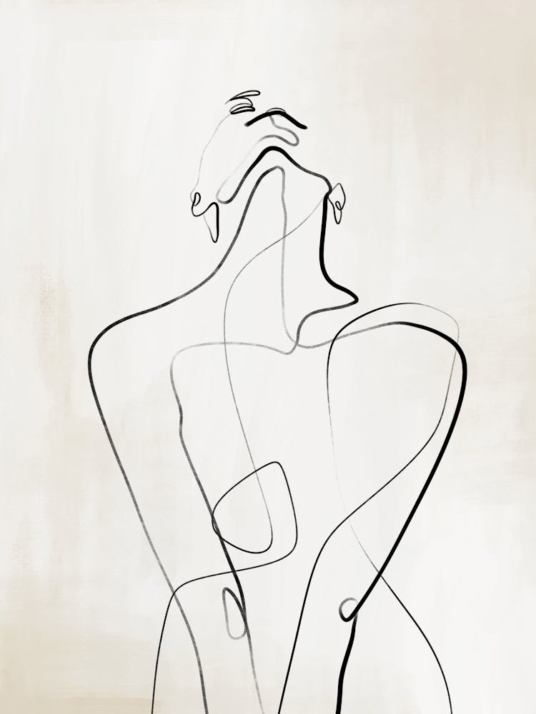 Female One Line Drawing 1