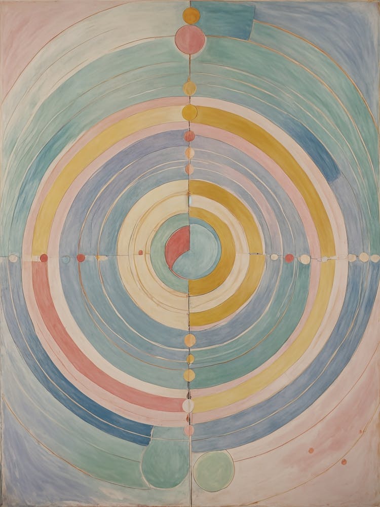 Pastel Coloured Rainbow Abstract no1