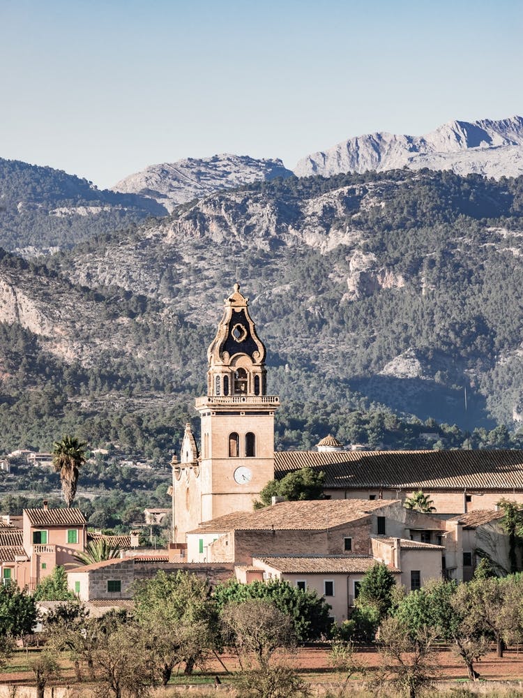 Santa Maria Mallorca Village In The Mountains
