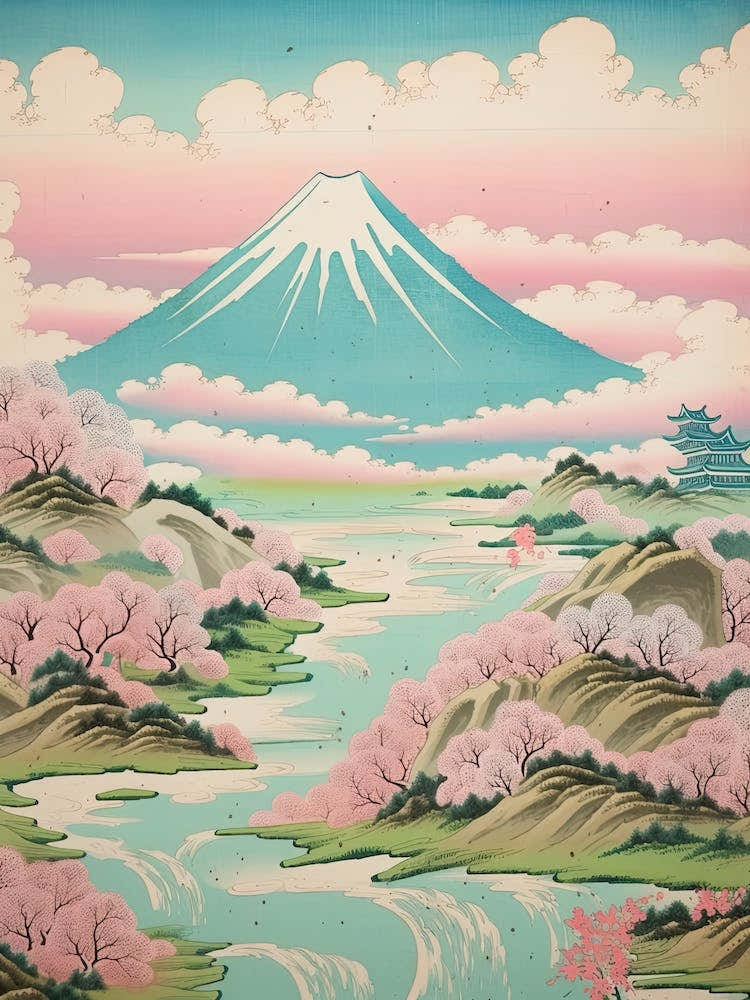 Mount Fuji In Fuji Hakone Izu National Park, Japanese Landscape 2