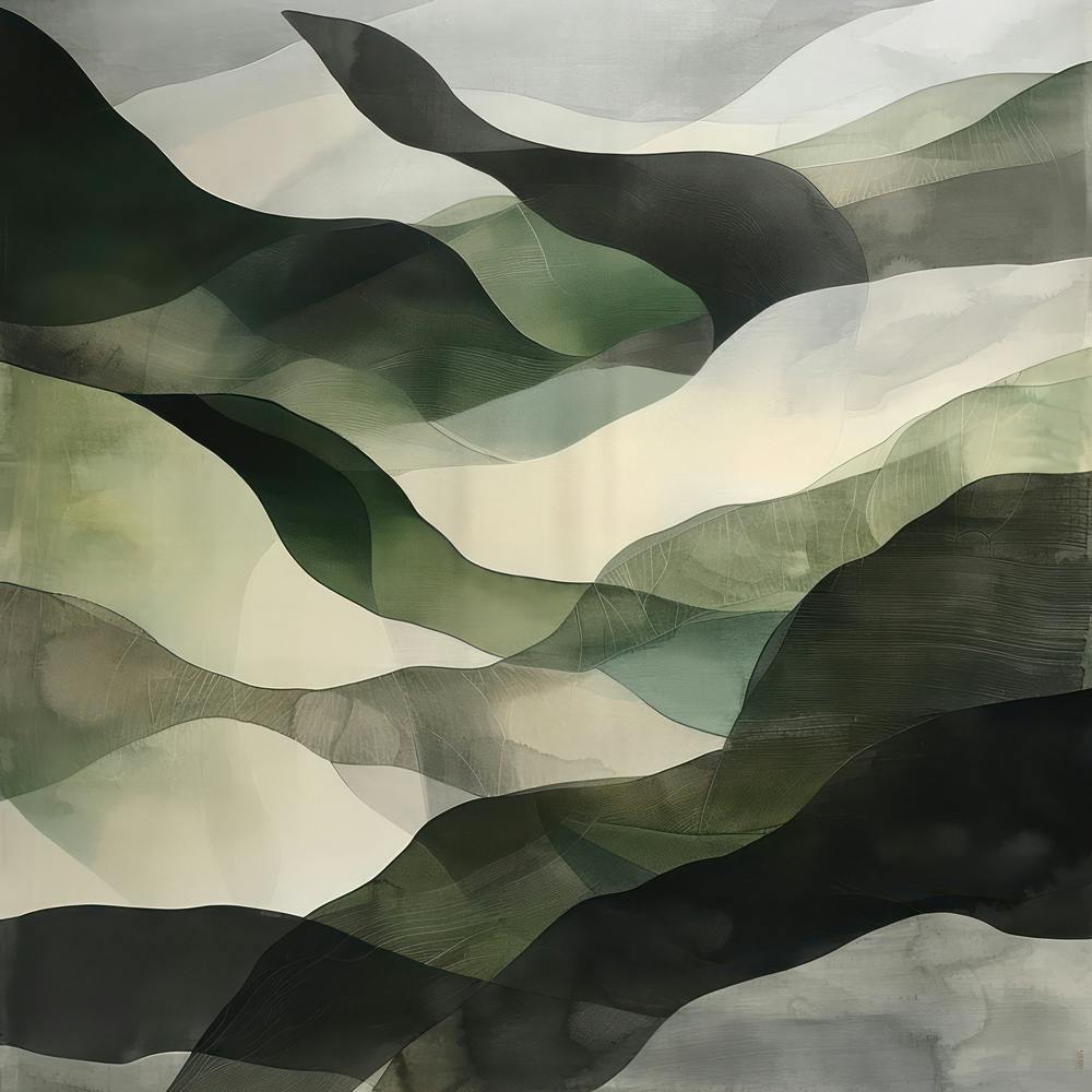 Japanisches Aquarell des Berges Goryu 1