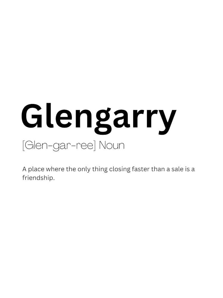 Glengarry Definition Meaning
