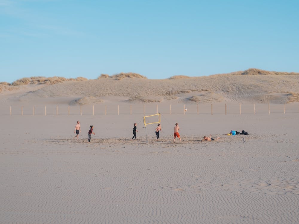Beach Volleyball With Friends in Scheveningen
